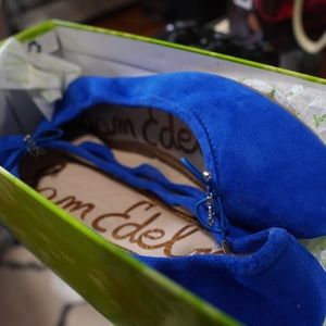 NWB Sam Edelman Blue Suede flats